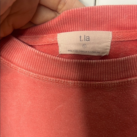 Women's Ruffle Sleeve Top - Coral - Picture 2 of 4